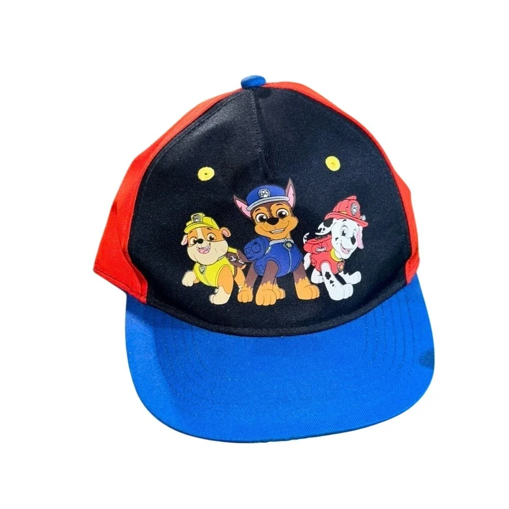Paw Patrol Red Blue Boys Kid Snapback Cap Hat Chase Marshall Rubble Baseball Hat